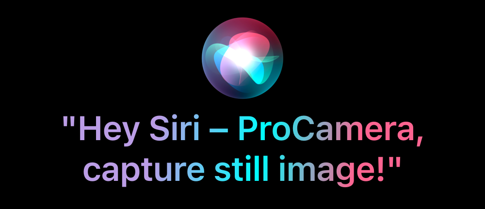 siri-app-intents ProCamera Siri command